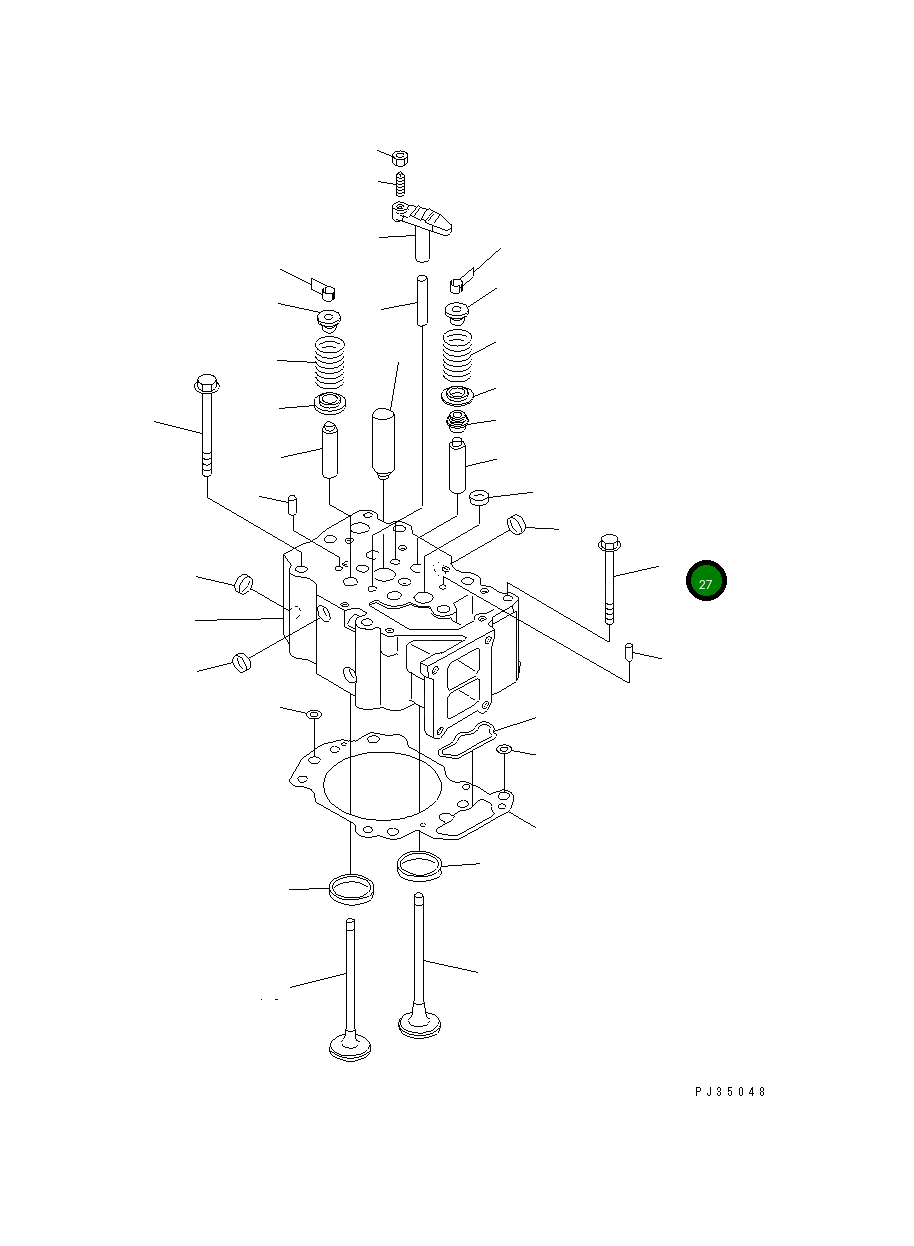 Болт 6150-81-9160 Komatsu