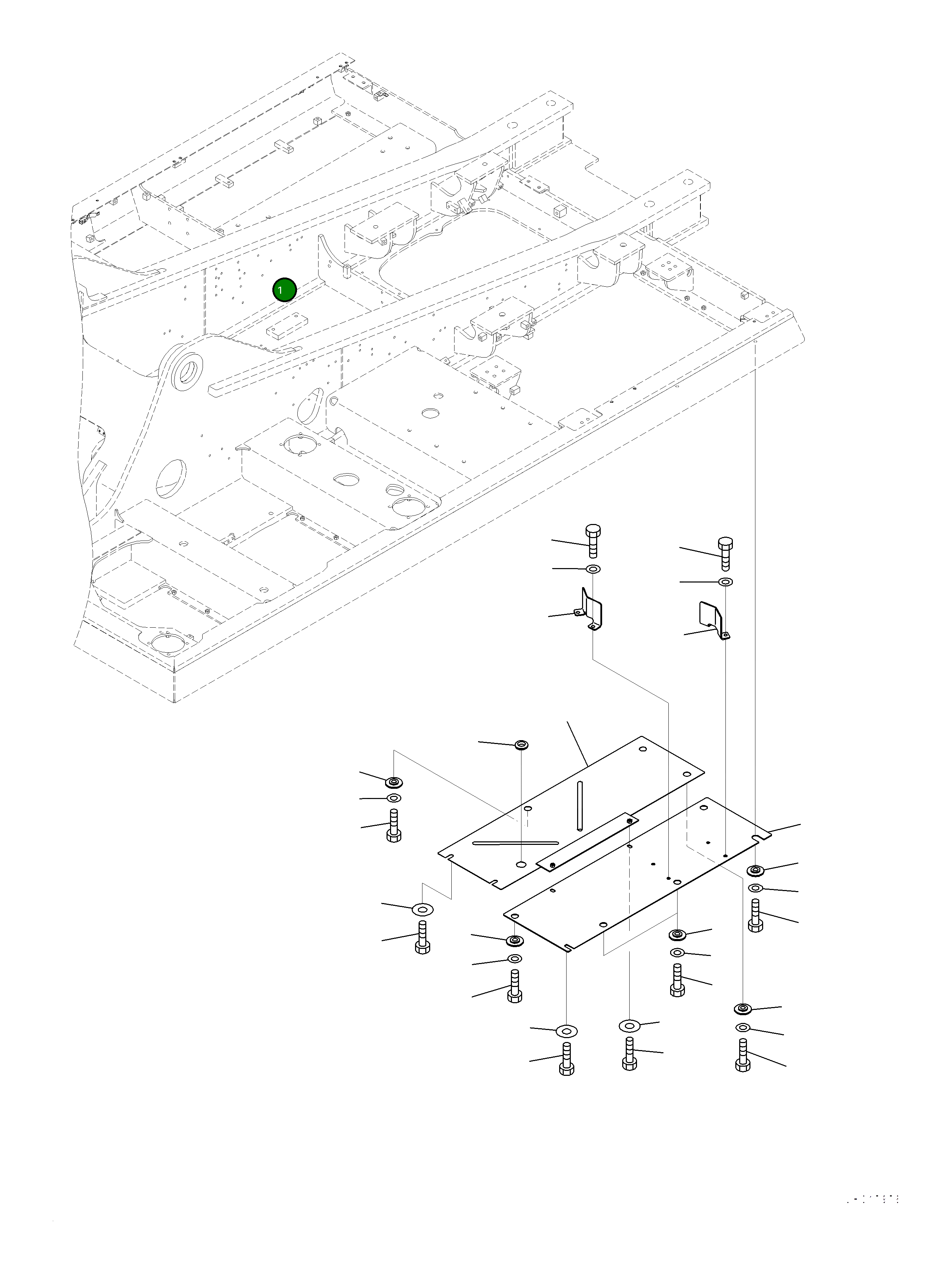 Крышка 2A7-54-12120  Komatsu