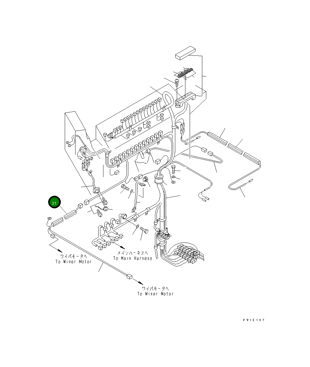Крышка 21T-06-71950  Komatsu
