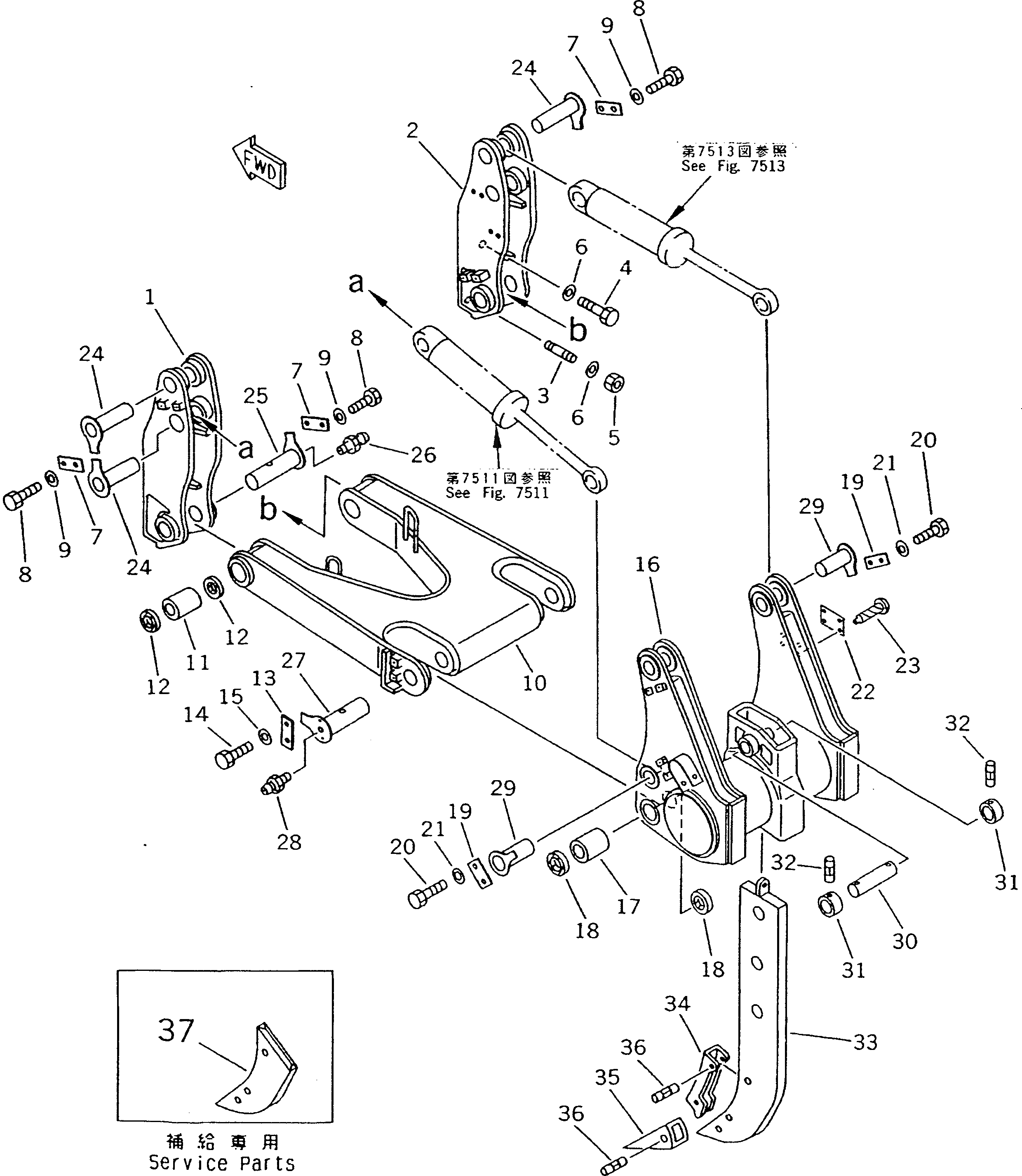 Болт 15A-78-11270  Komatsu