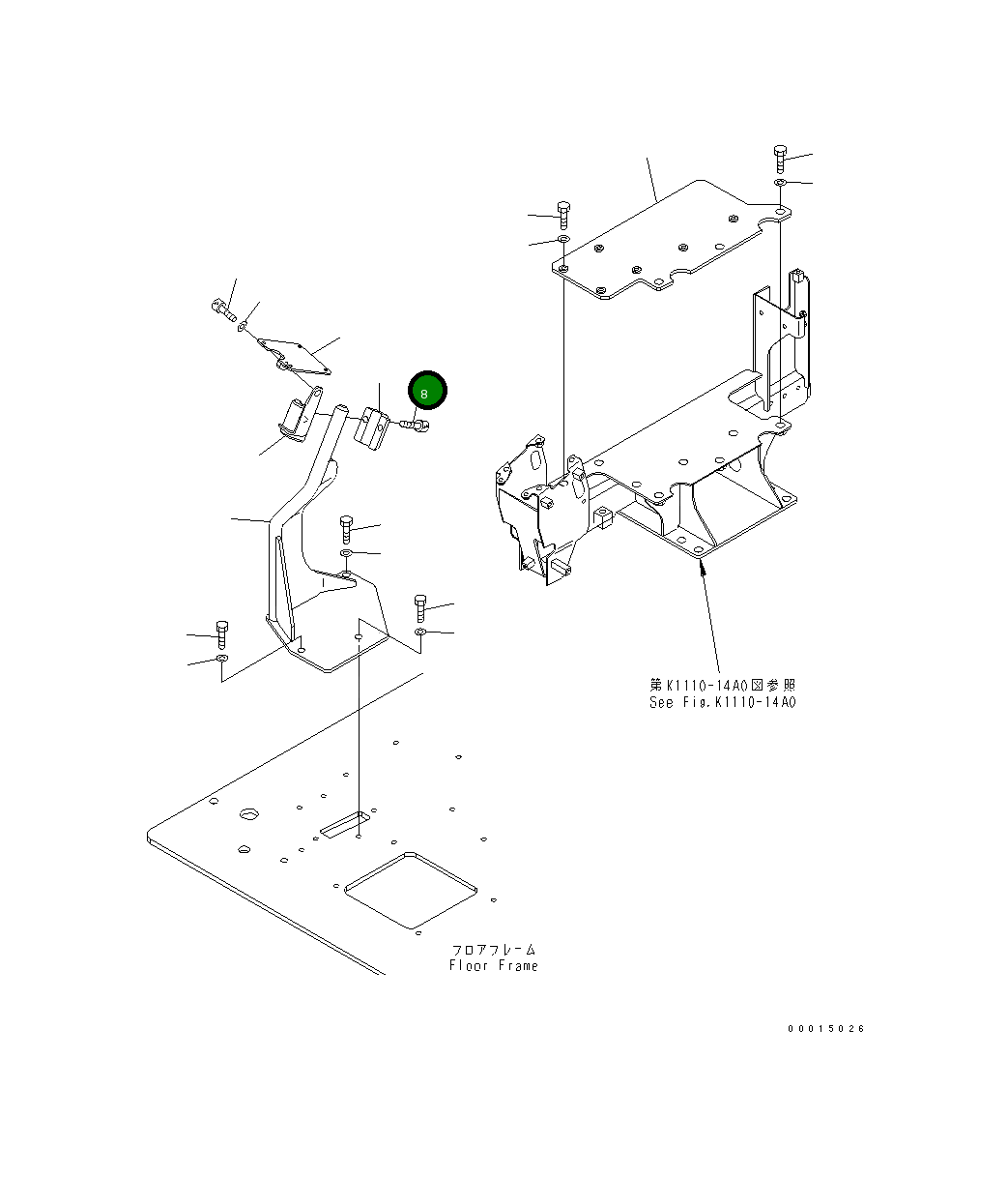 Болт 01252-61030 Komatsu