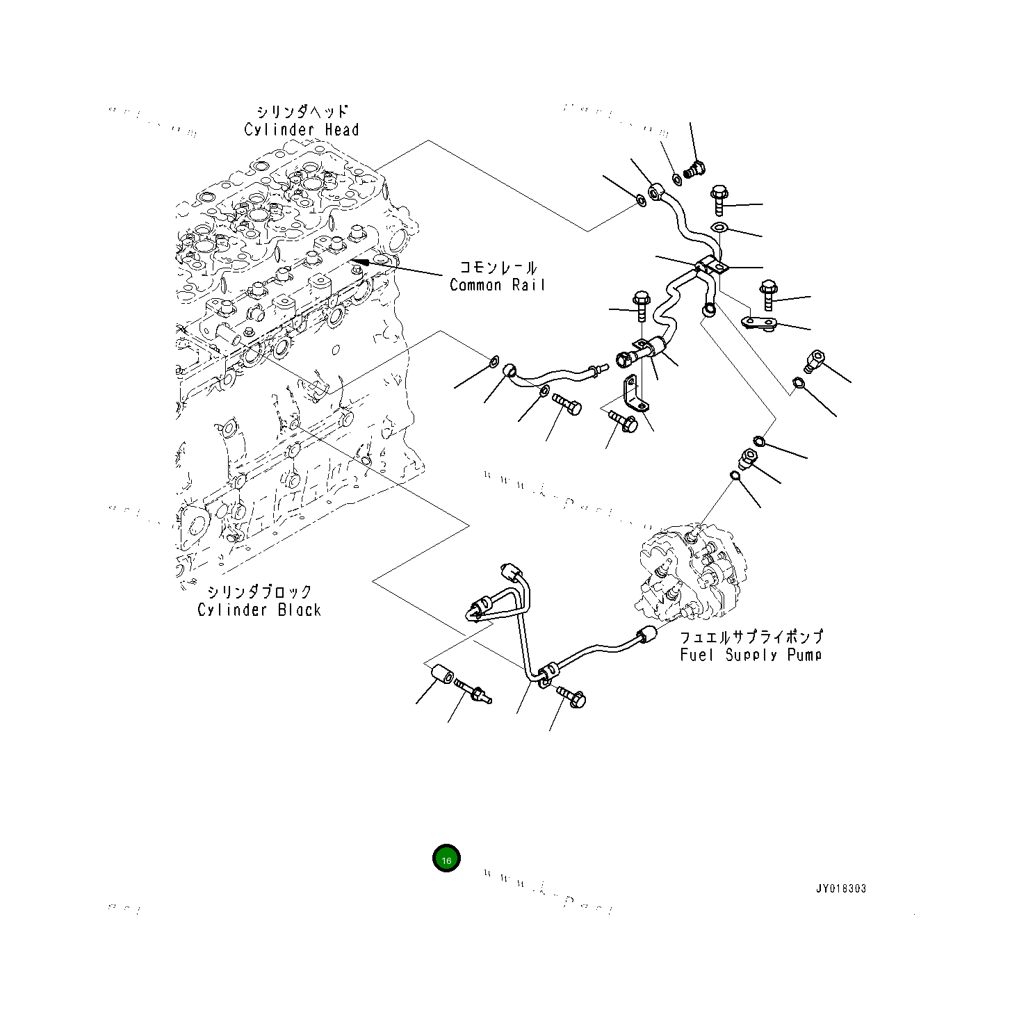 Болт 6745726131 Komatsu