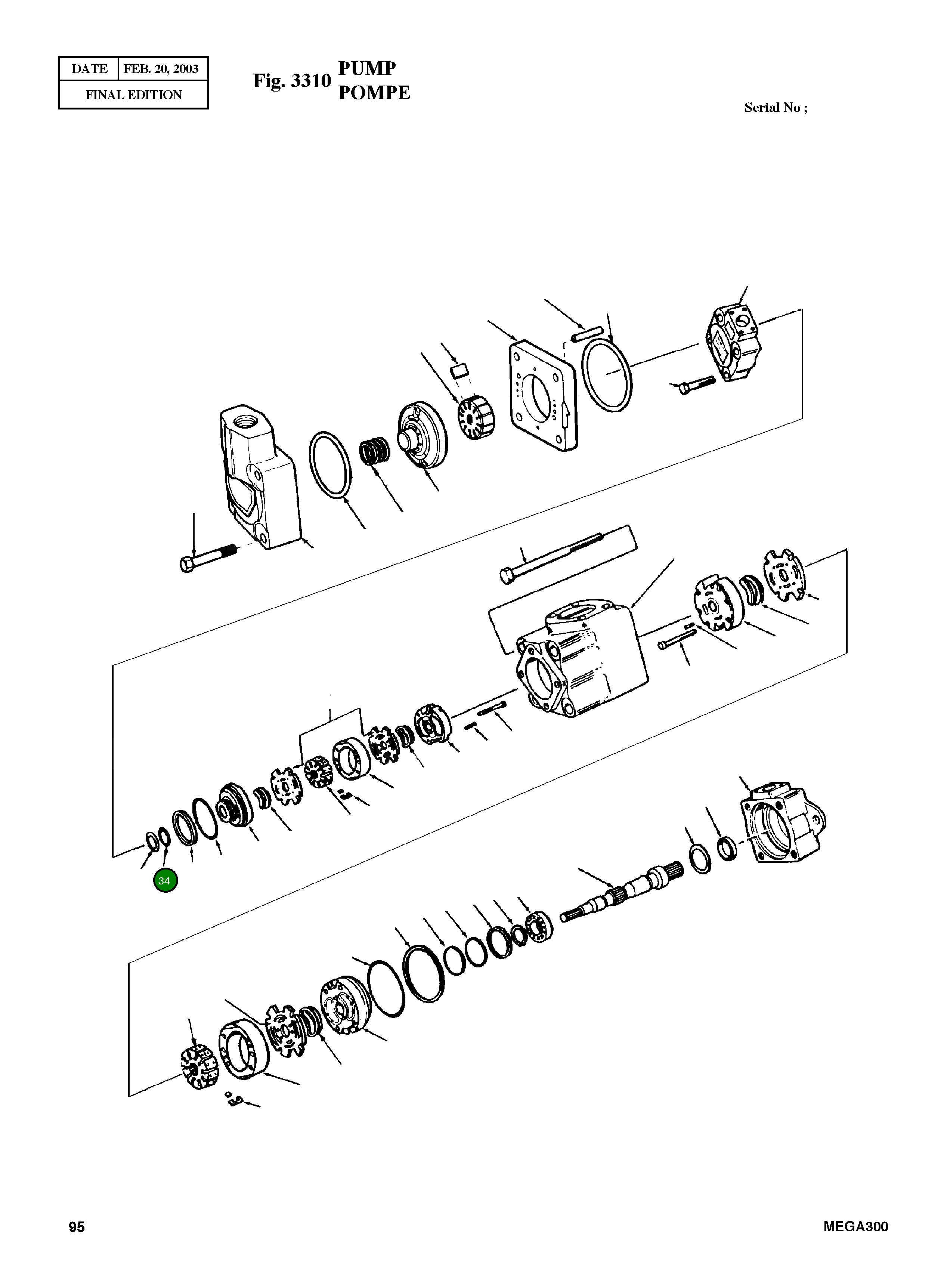 Кольцо уплотнительное (O-Ring) 154078 Komatsu