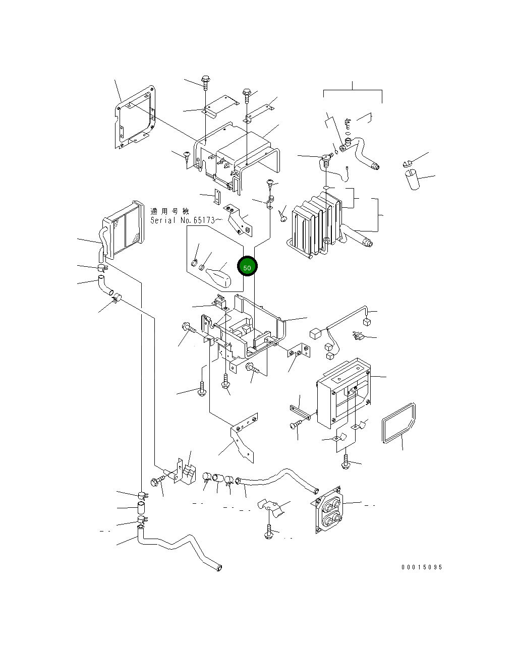 Крышка 195-911-8180 Komatsu