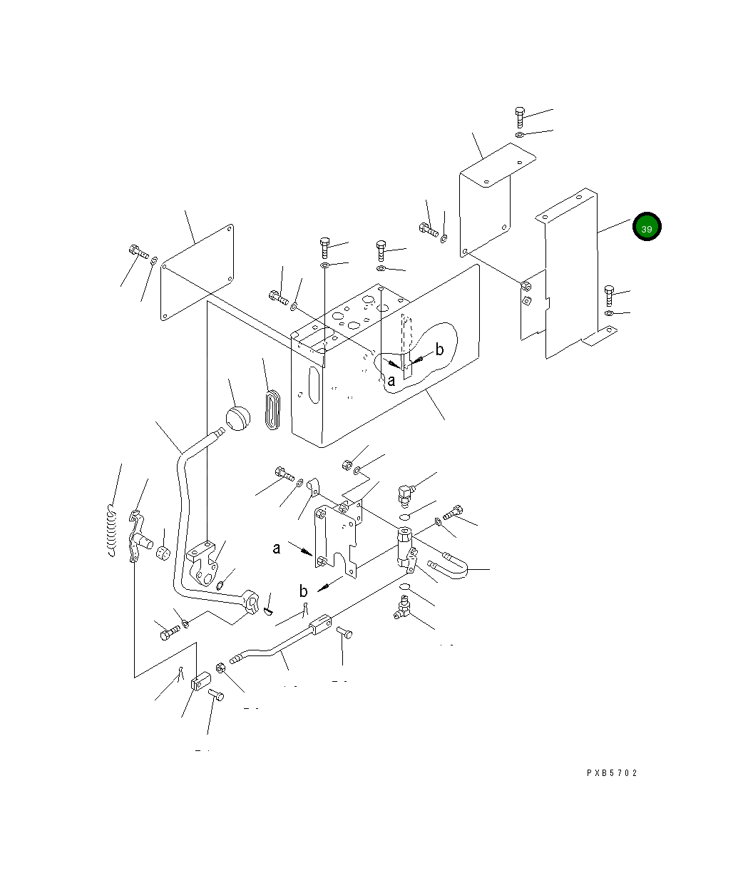 Крышка 20Y-43-28130 Komatsu