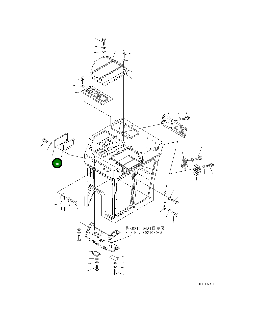 Крышка 176-911-2580 Komatsu