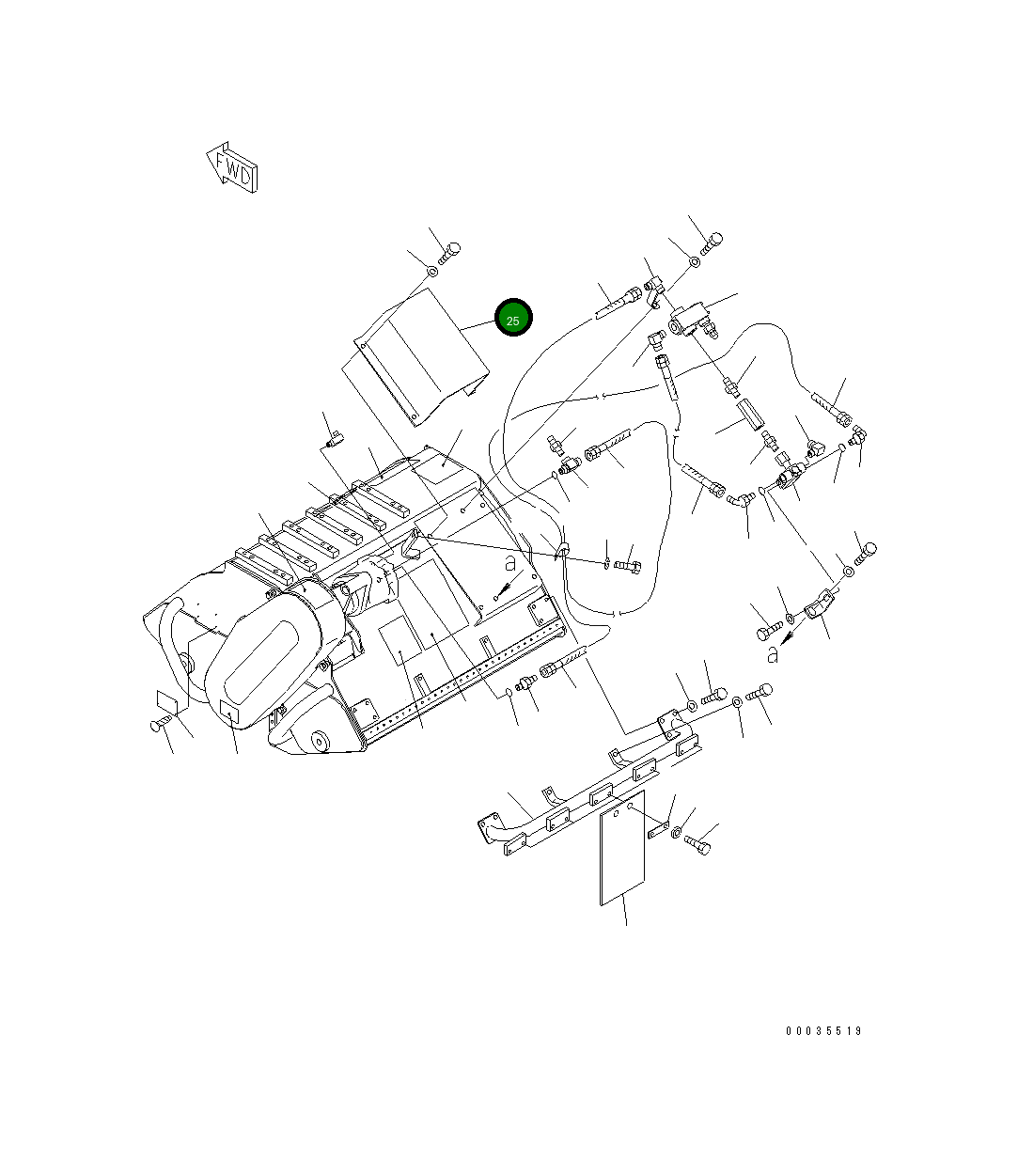 Крышка 20P-881-1350 Komatsu