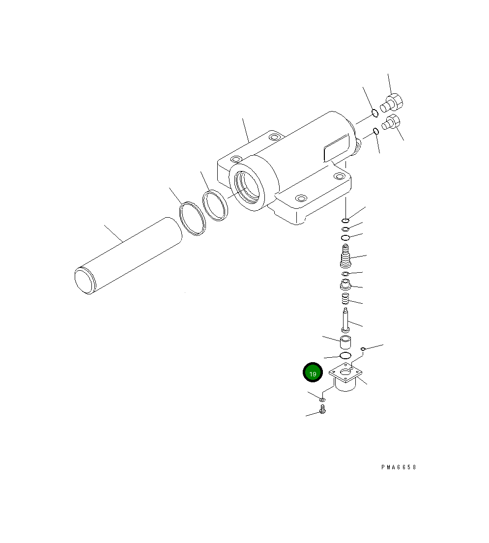 Кольцо уплотнительное (O-Ring) 20E-61-K1260 Komatsu