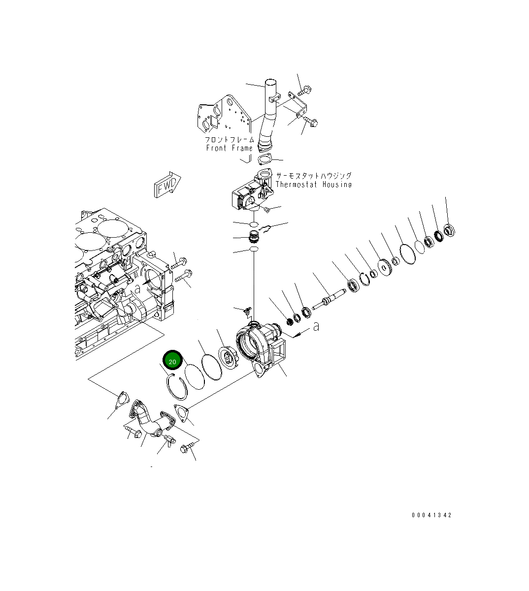 Крышка 6261-61-1150 Komatsu