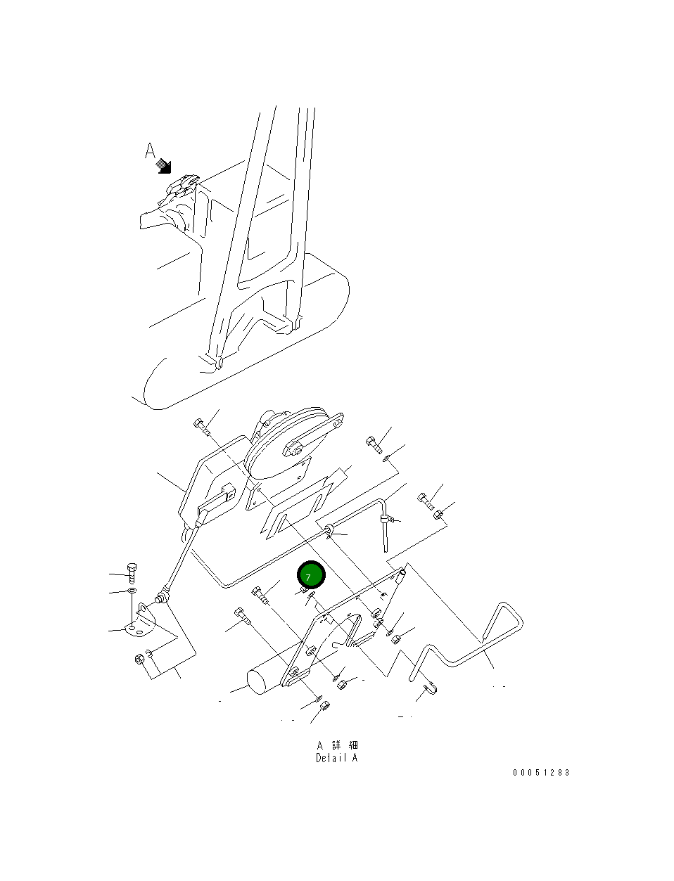 Болт 156-70-15120 Komatsu