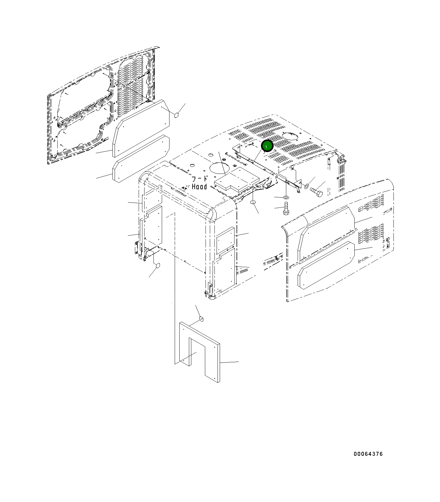 Крышка 418-54-41440 Komatsu