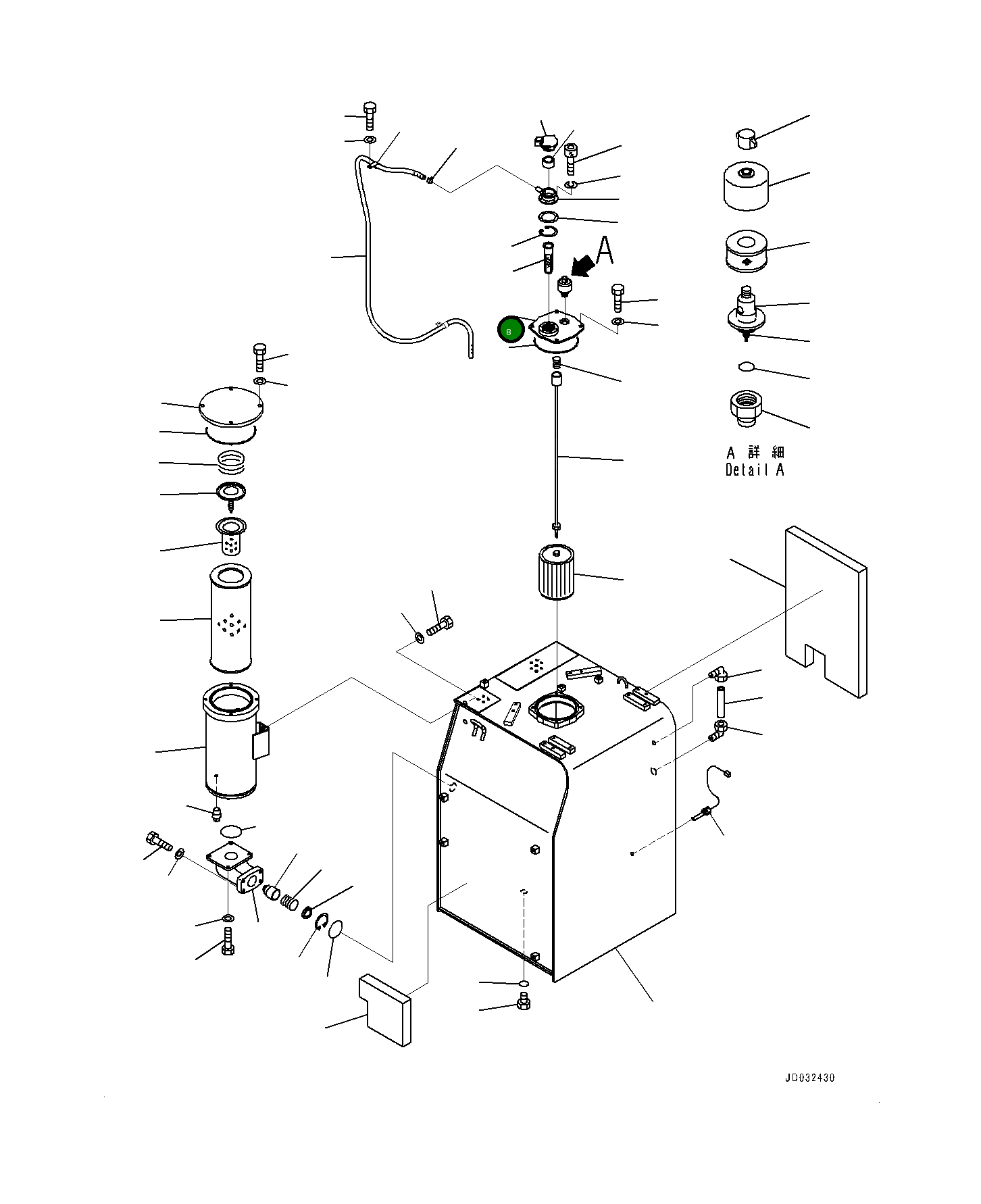 Крышка 21M-60-21120  Komatsu