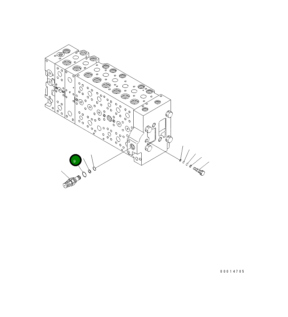 Кольцо уплотнительное (O-Ring) 07000-53024  Komatsu