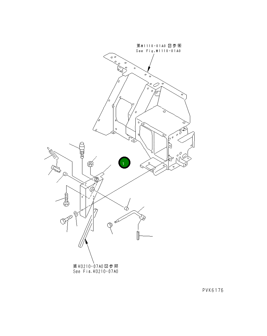 Крышка 21X-54-21480 Komatsu