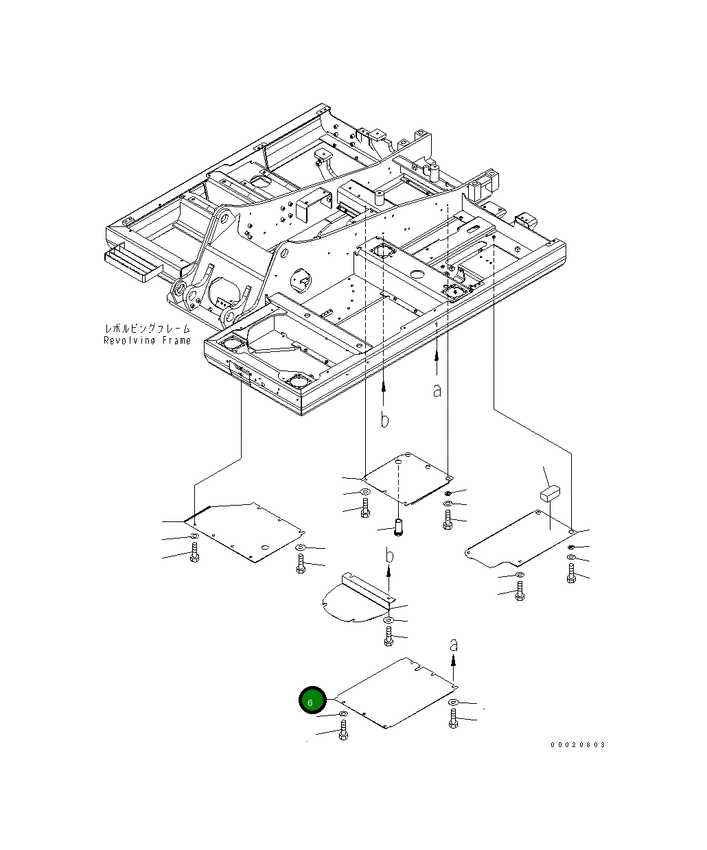 Крышка 203-54-75330 Komatsu