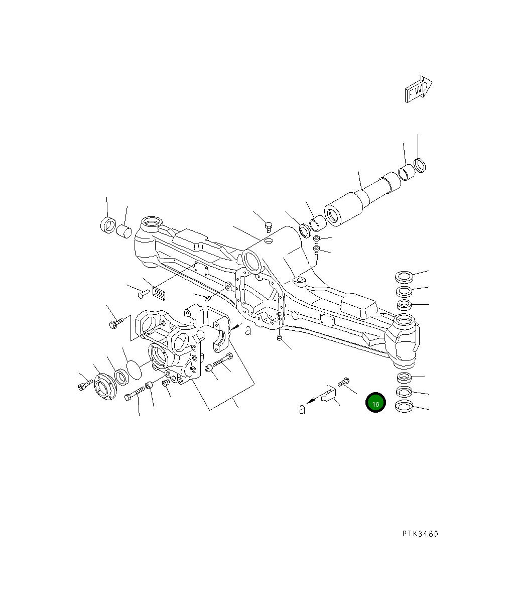 Болт 20E-23-K2680 Komatsu