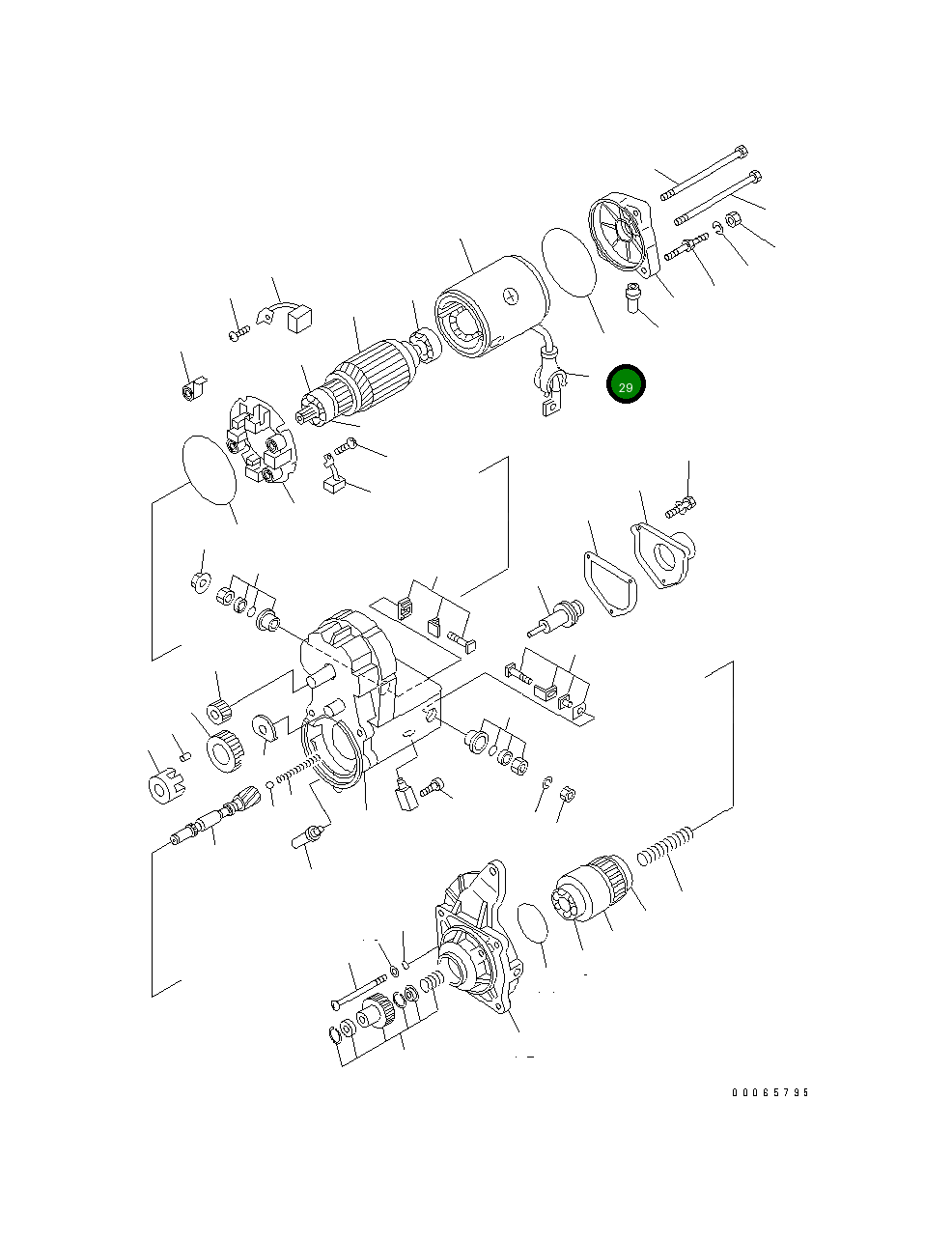 Крышка 1316 557 H1  Komatsu