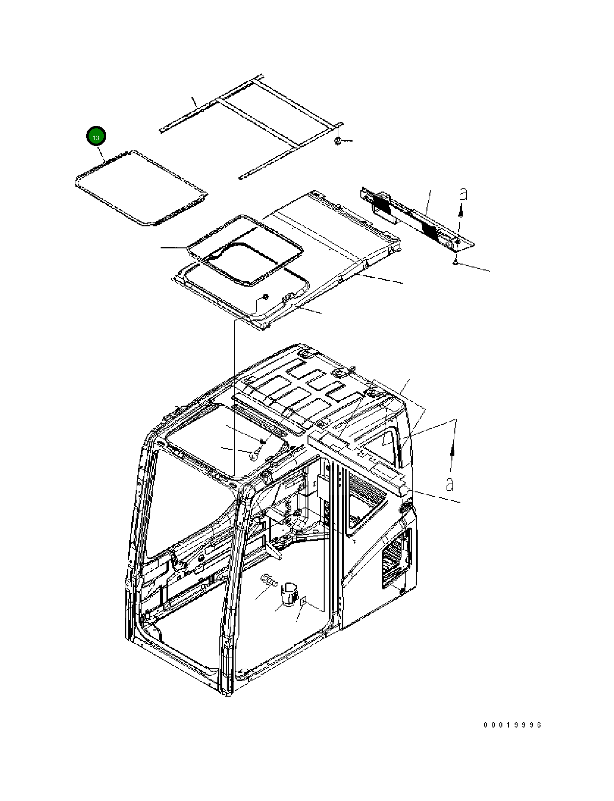 Крышка 20Y-54-53244  Komatsu