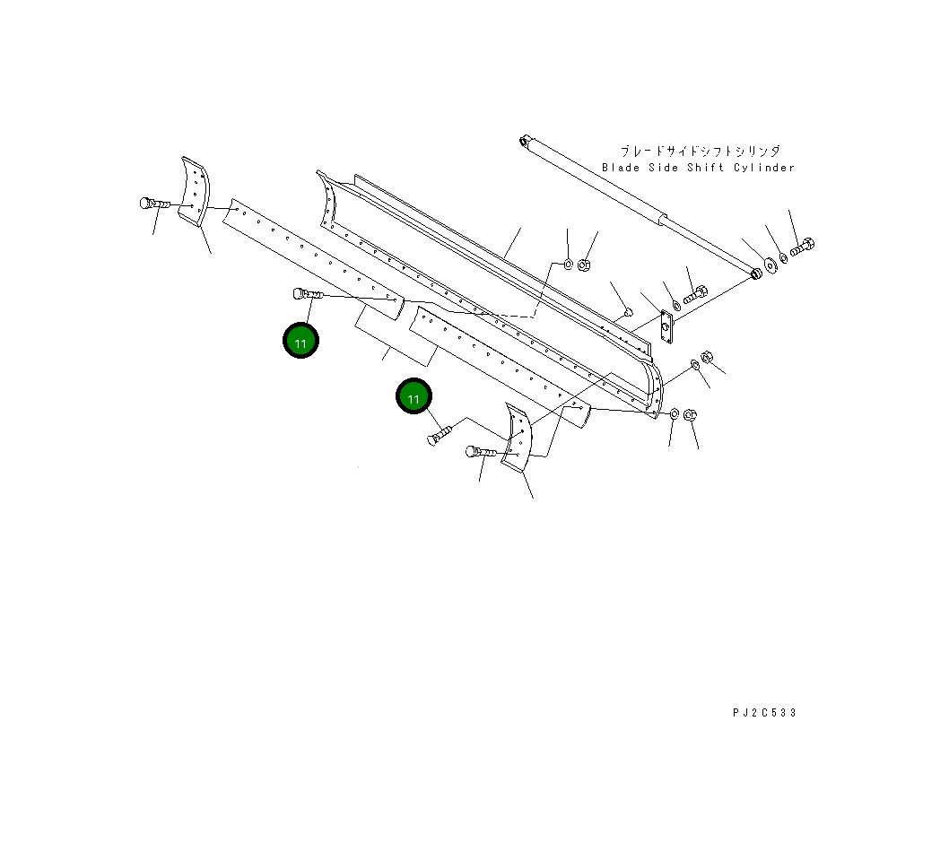Болт 232-70-12550 Komatsu
