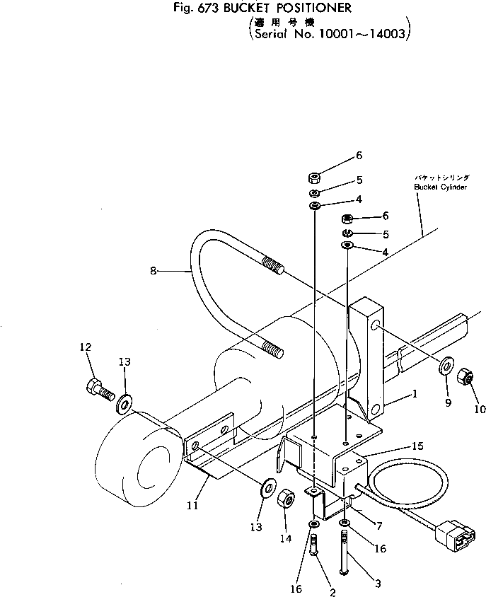 Болт 380-140483H  Komatsu