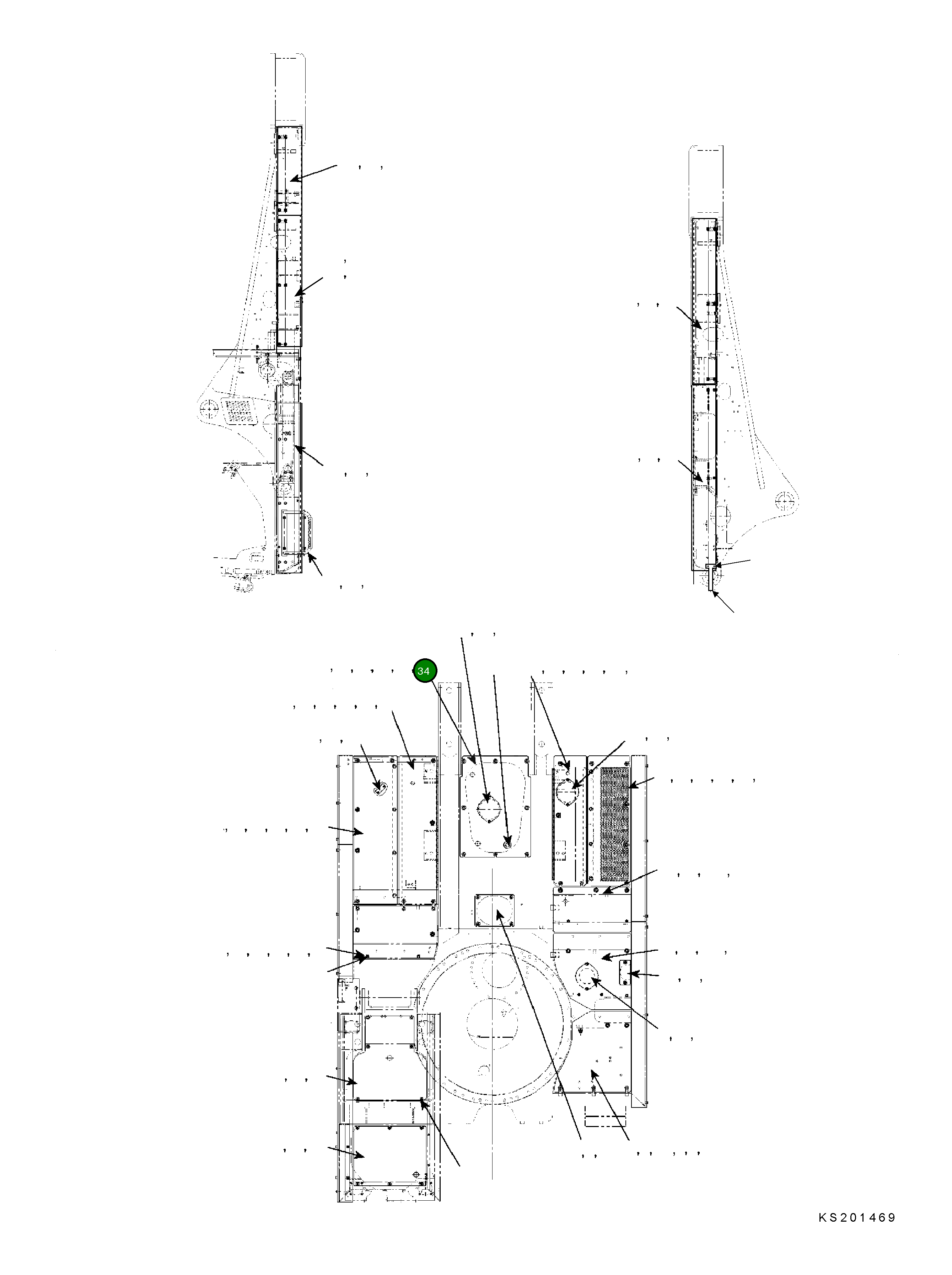 Крышка 208-54-KA580 Komatsu