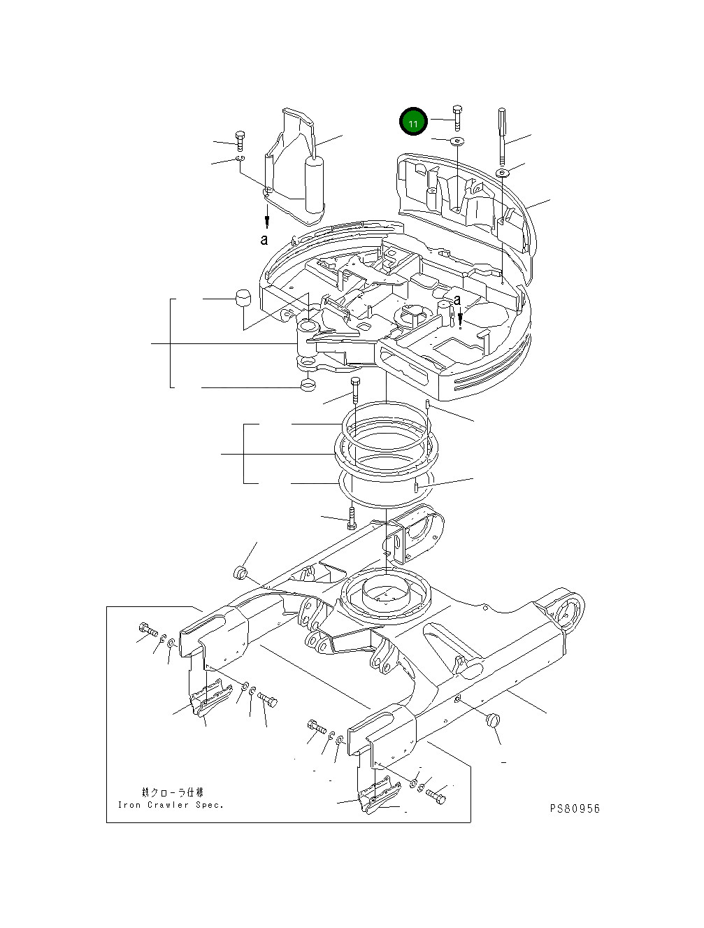 Болт YM172187-53330 Komatsu