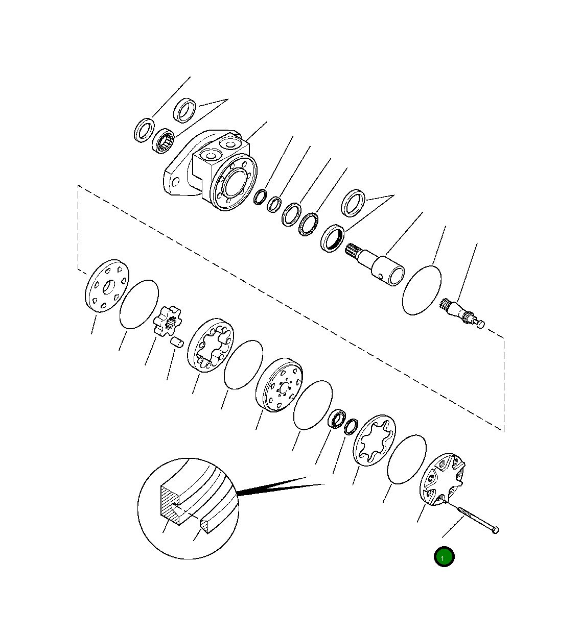 Болт 1438 201 H1 Komatsu