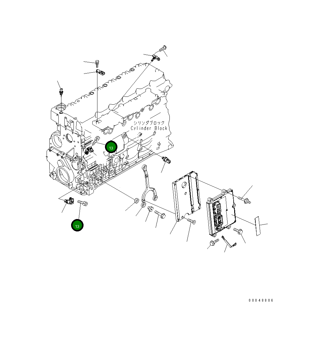 Болт 6216-84-9220 Komatsu