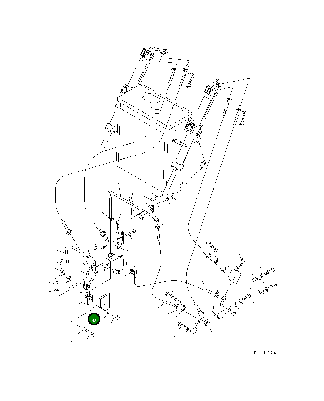 Крышка 195-61-51231 Komatsu
