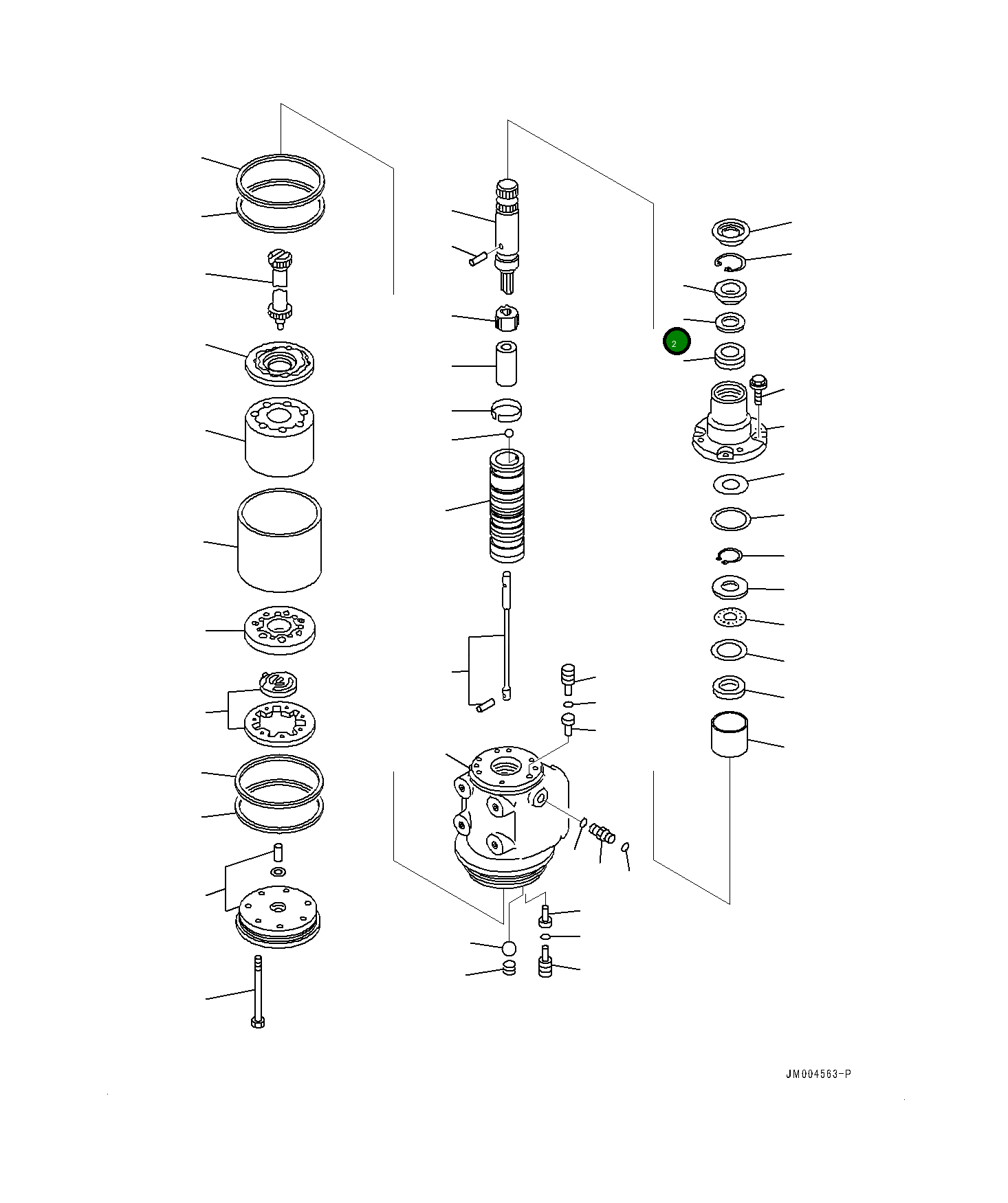 Кольцо 561-40-63740 Komatsu