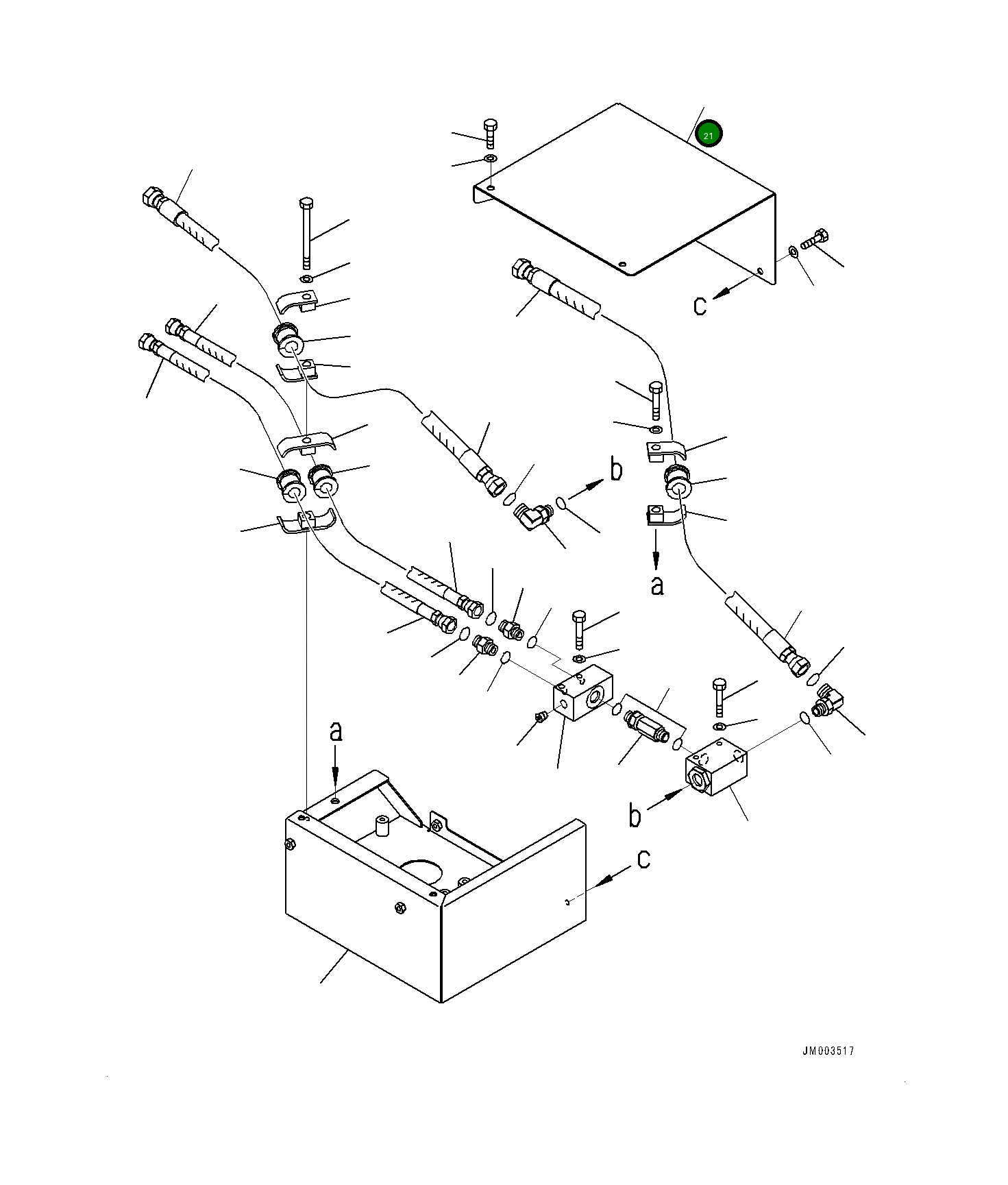 Крышка 561-43-8A830 Komatsu