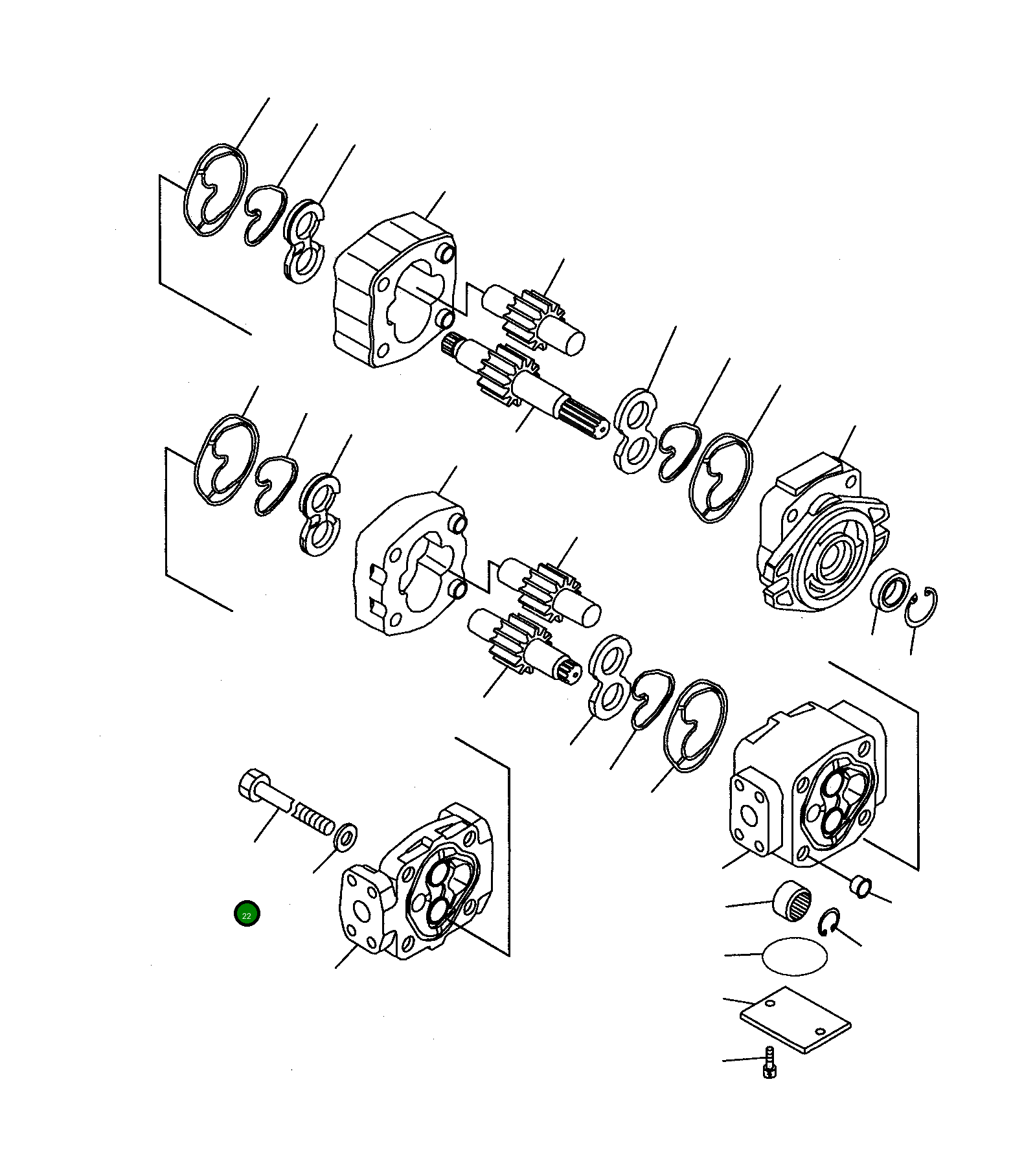 Болт KB20131-25604 Komatsu