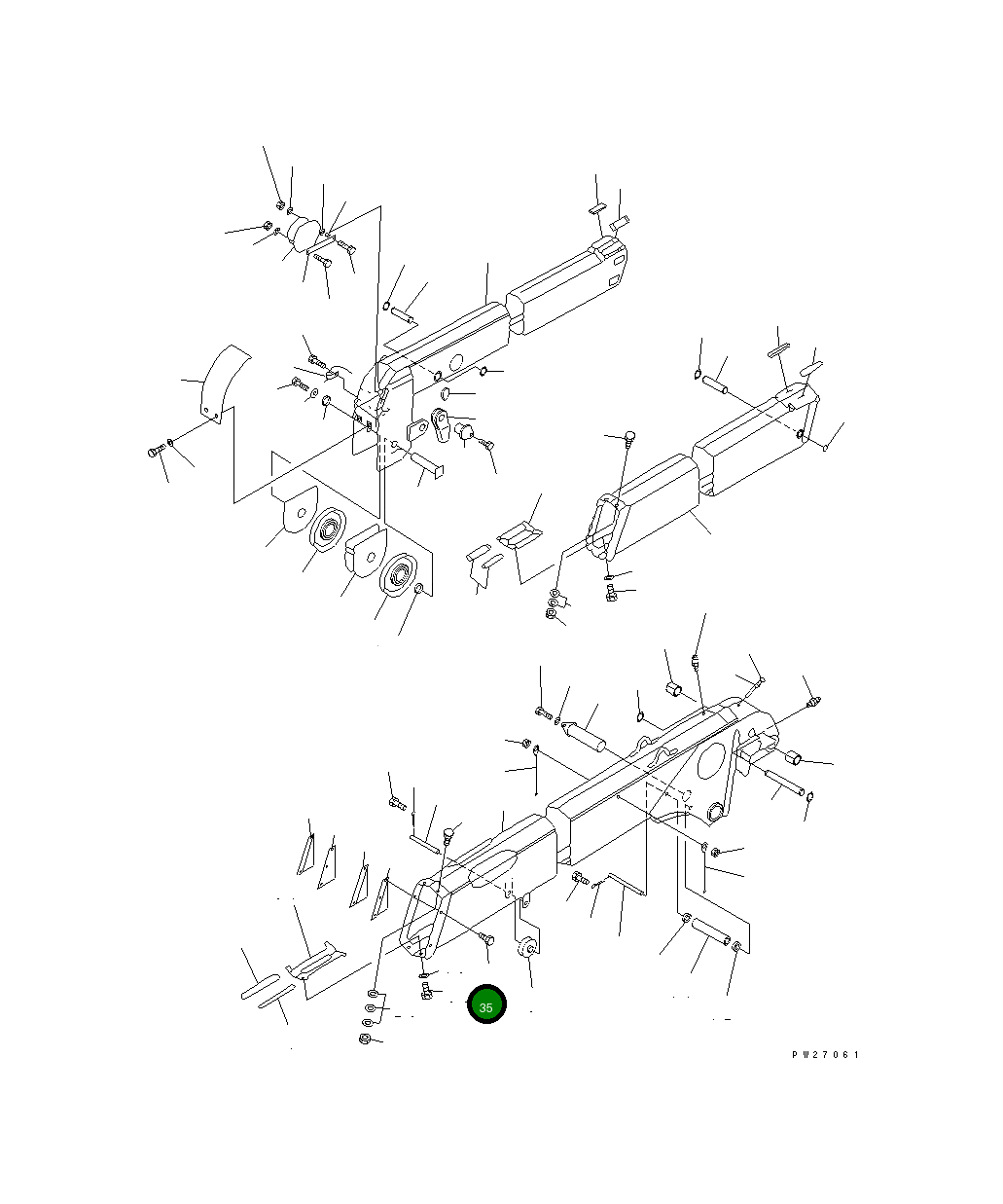 Болт UN714110015 Komatsu