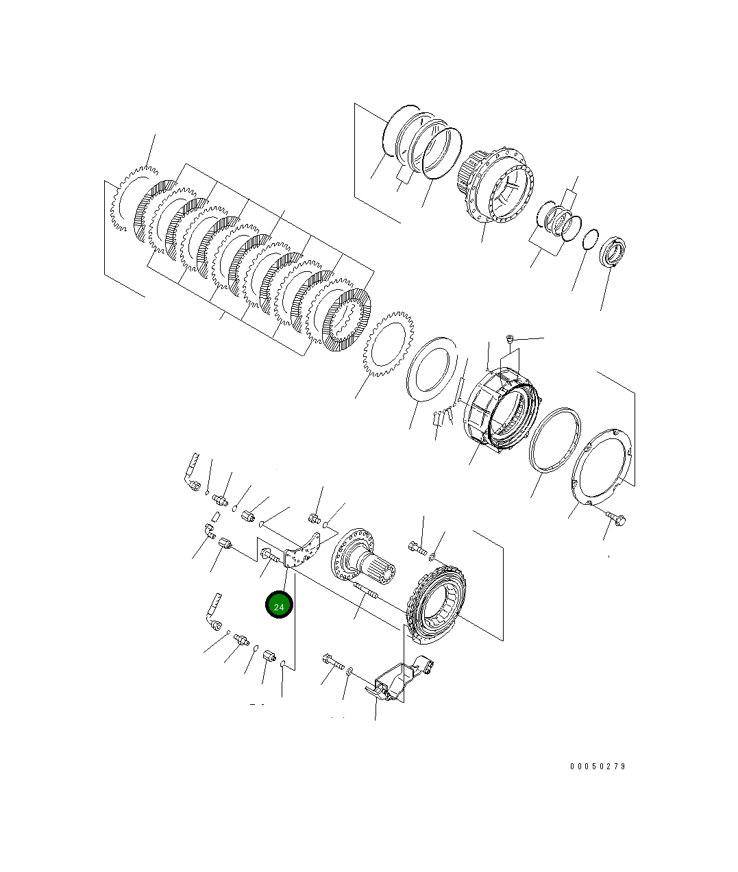 Крышка 56D-32-21911 Komatsu