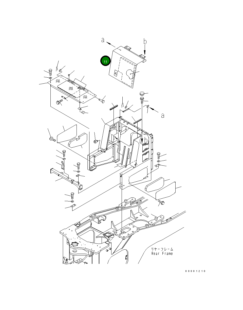 Крышка 426-54-31193 Komatsu