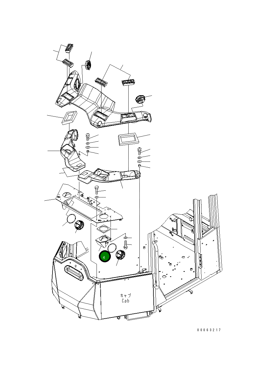 Крышка 418-926-4580 Komatsu