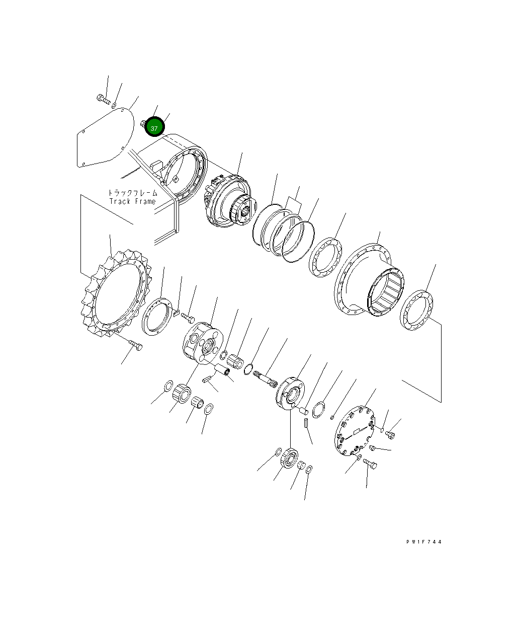 Крышка 20Y-30-11420 Komatsu