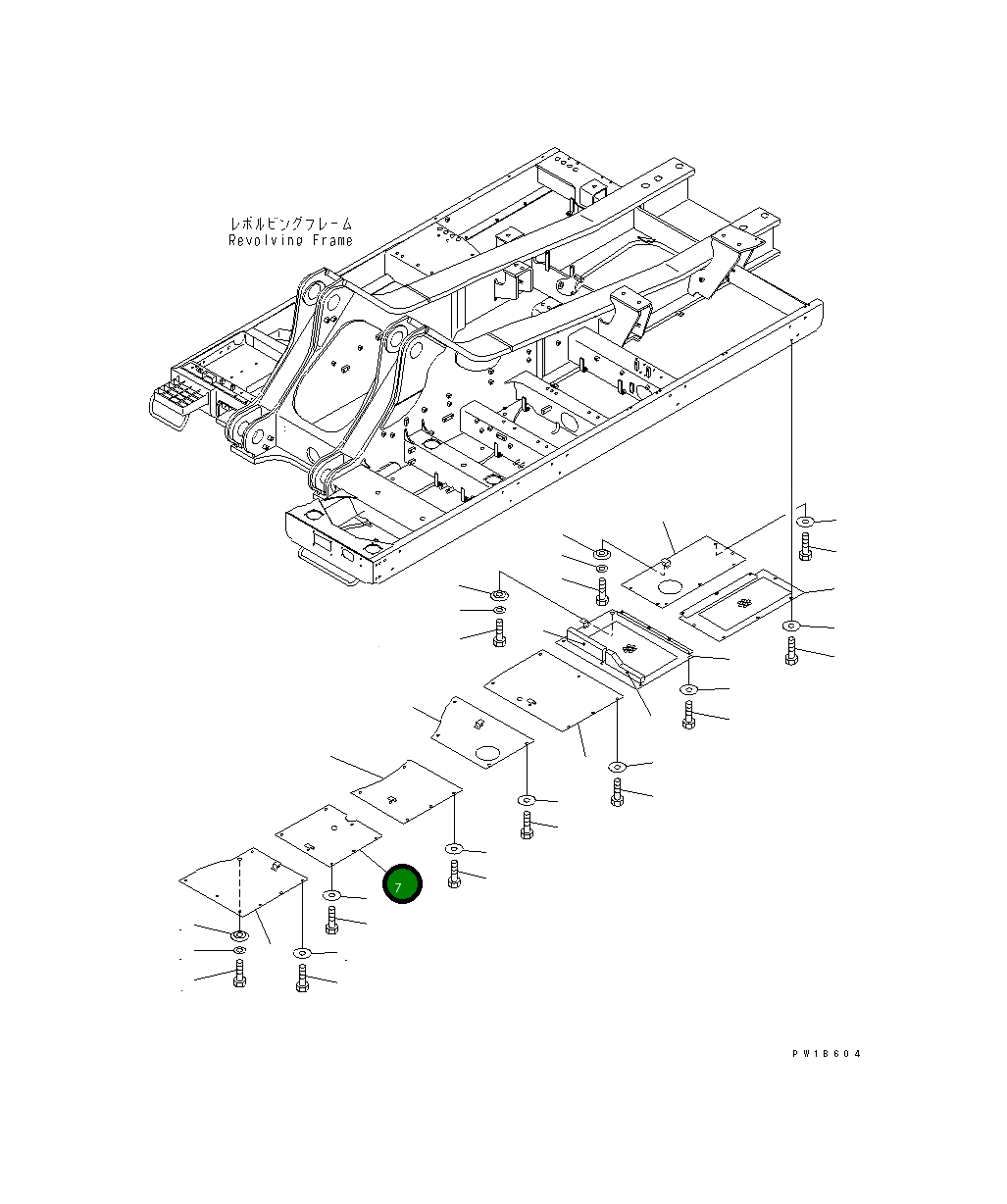 Крышка 209-54-77731  Komatsu