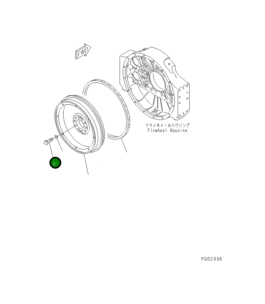 Болт 01050-32060 Komatsu