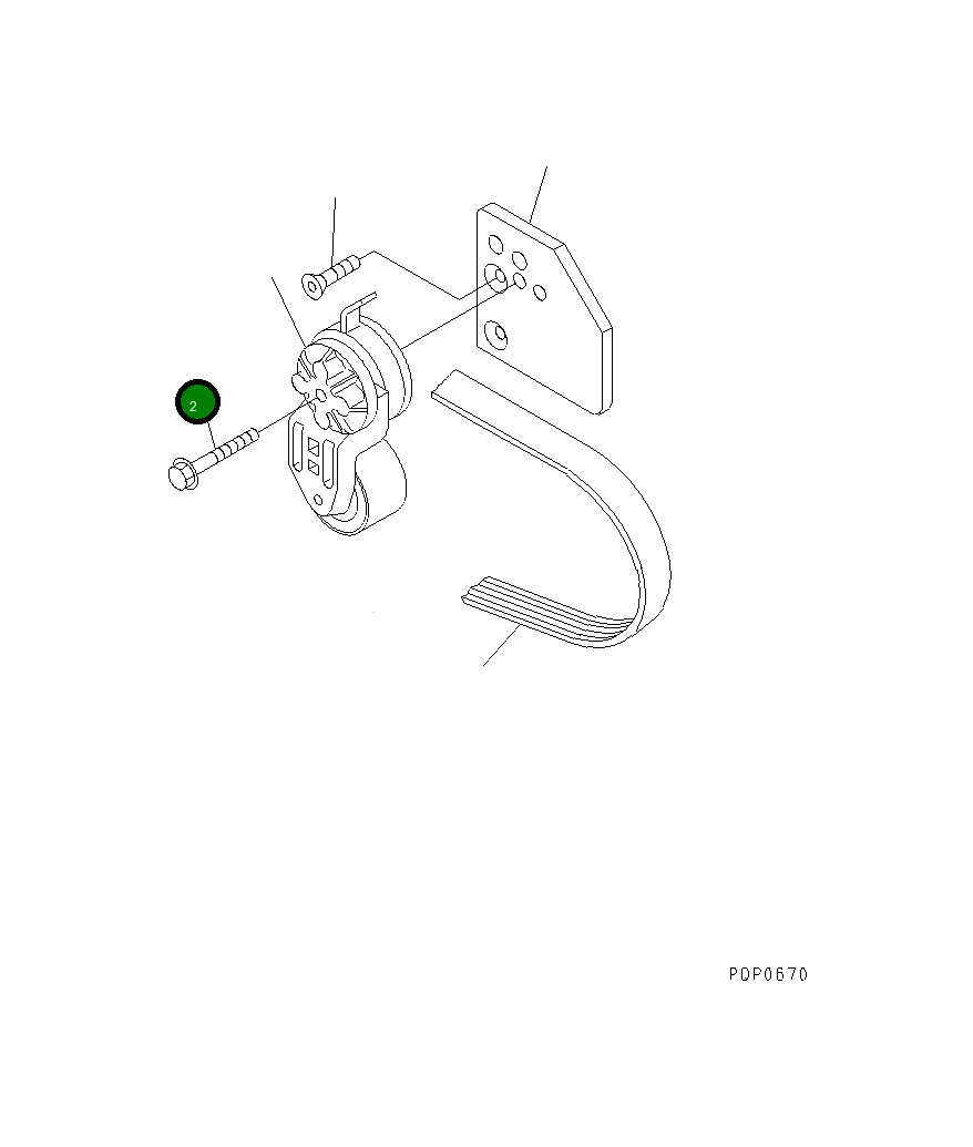 Болт 6742-01-5051 Komatsu