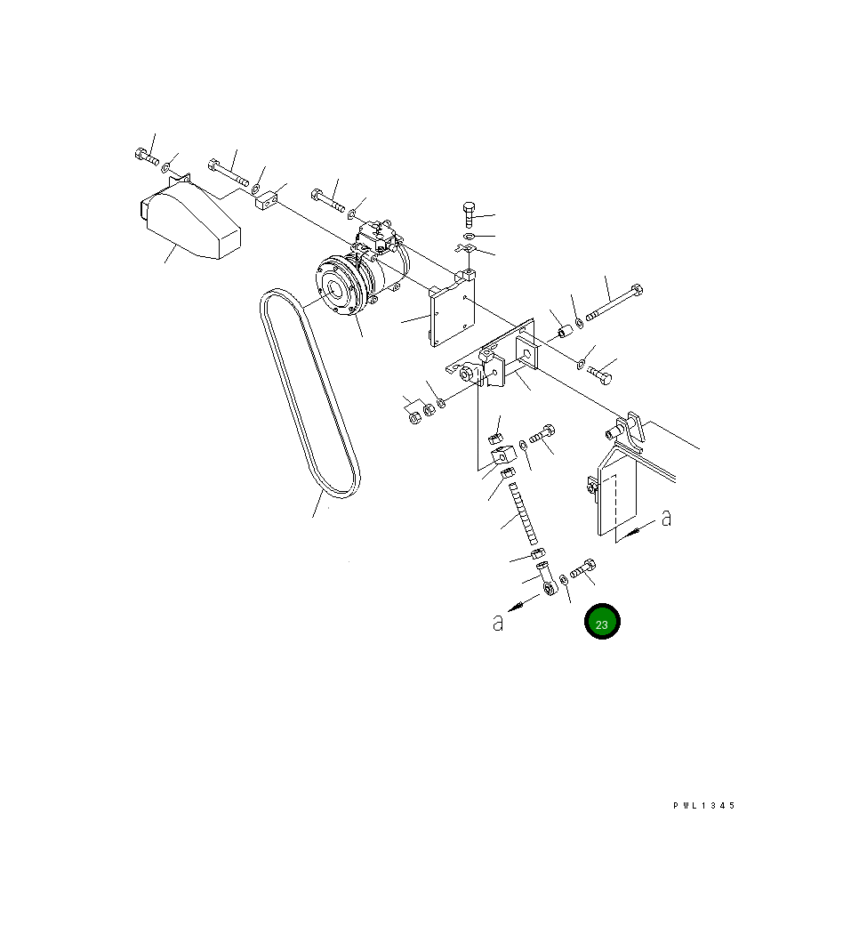 Болт 427-T46-1330 Komatsu