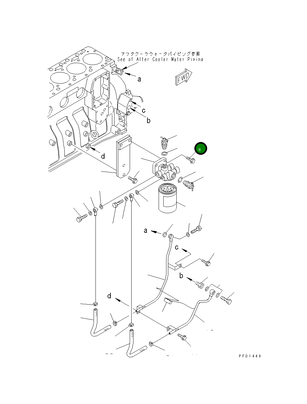 Болт 01435-21040 Komatsu
