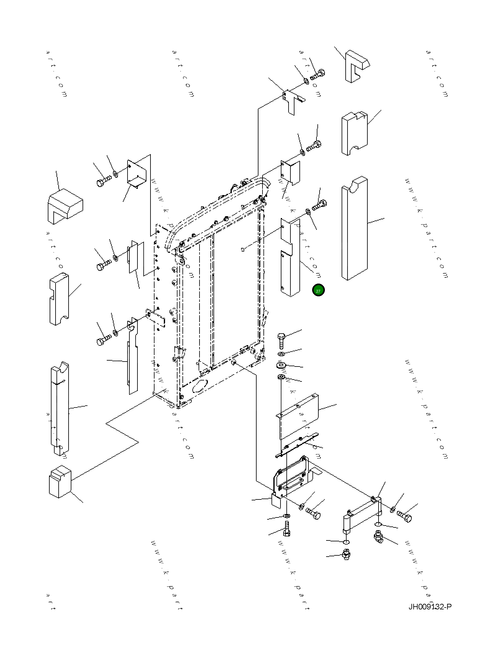 Крышка 21K-03-41610 Komatsu