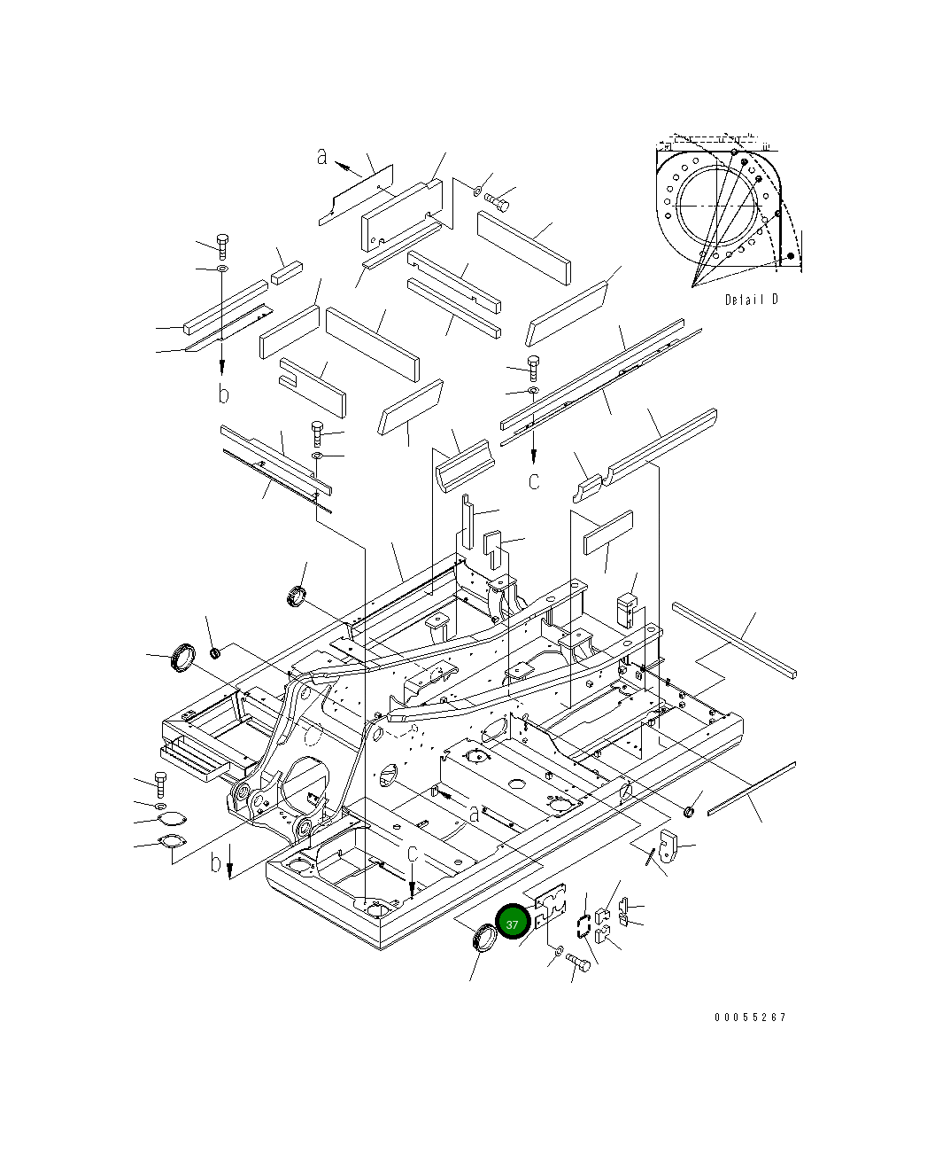 Крышка 21K-46-76260 Komatsu