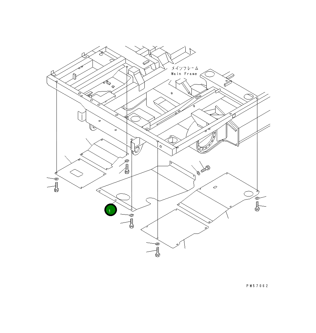 Крышка 277-54-54111  Komatsu