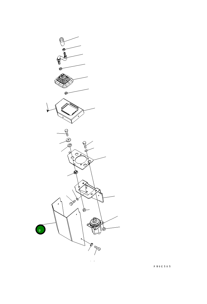 Крышка 423-V88-3130  Komatsu