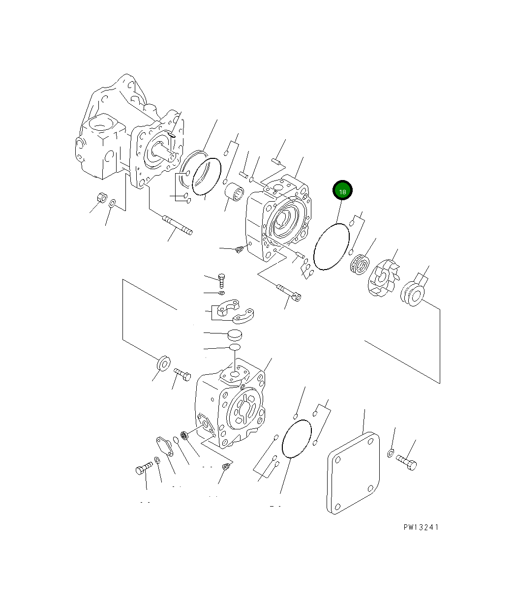 Кольцо уплотнительное (O-Ring) 198-30-33190 Komatsu