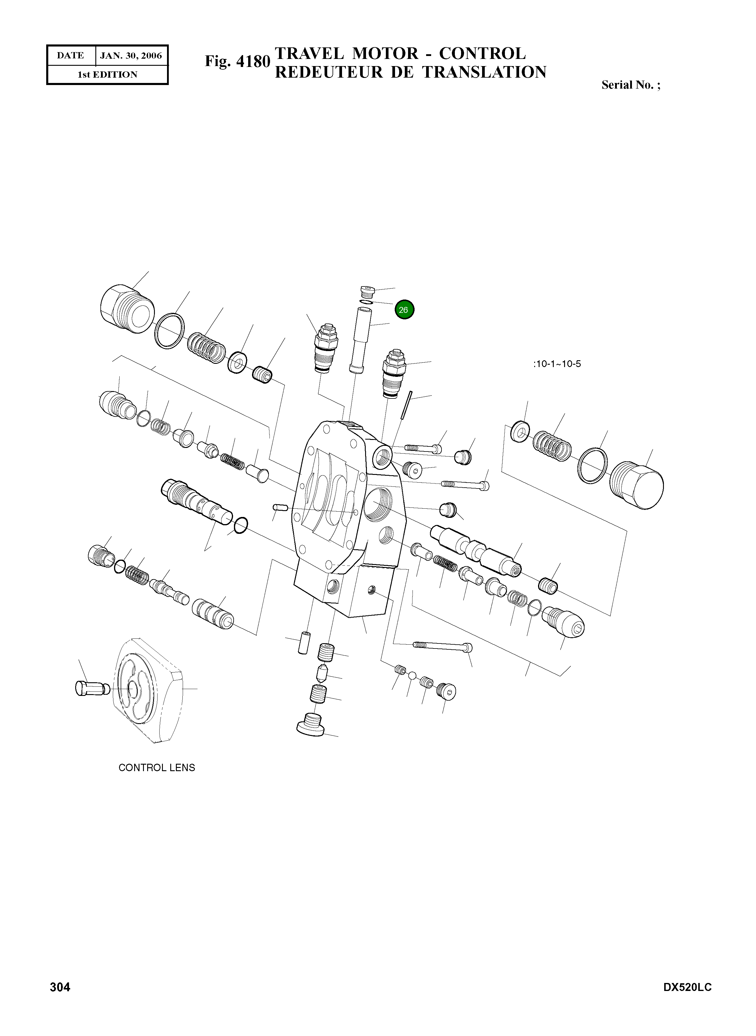 Кольцо уплотнительное (O-Ring) 2.180-01200 Komatsu