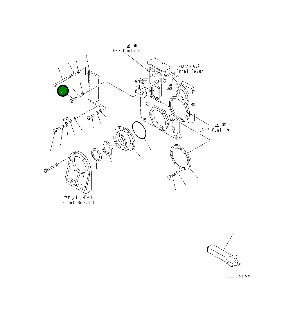 Болт 01010-31425 Komatsu