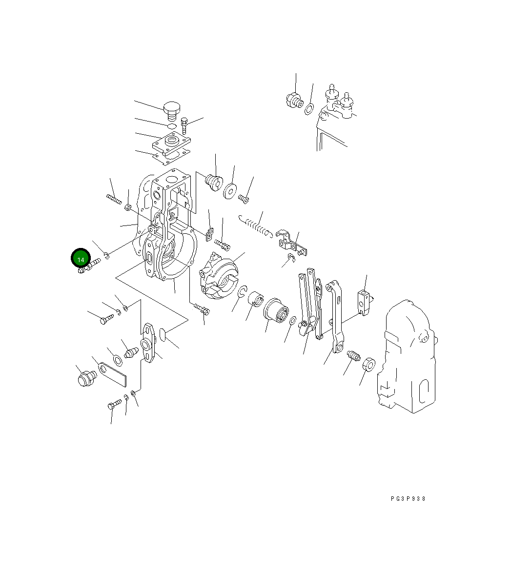 Болт DK154013-2320 Komatsu